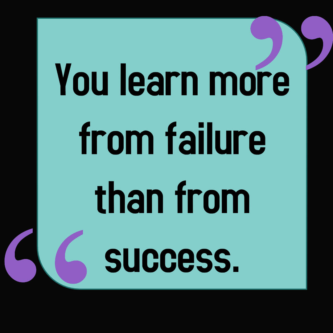 You learn more from failure than from success #DigitalMarketing #SEOExpertise #SmallBusinessBoost