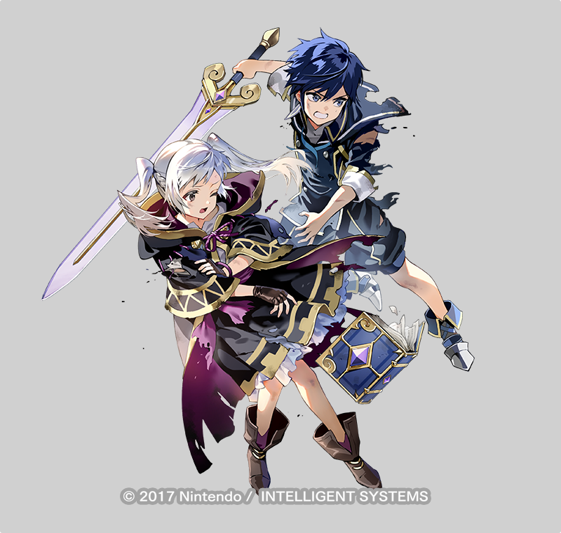 ファイアーエムブレム ヒーローズにて、「可能性の器 ルフレ」（ルフレ♀＆クロム）を描かせていただきました！ どうぞよろしくお願いいたします！ #FEヒーローズ　#FEH