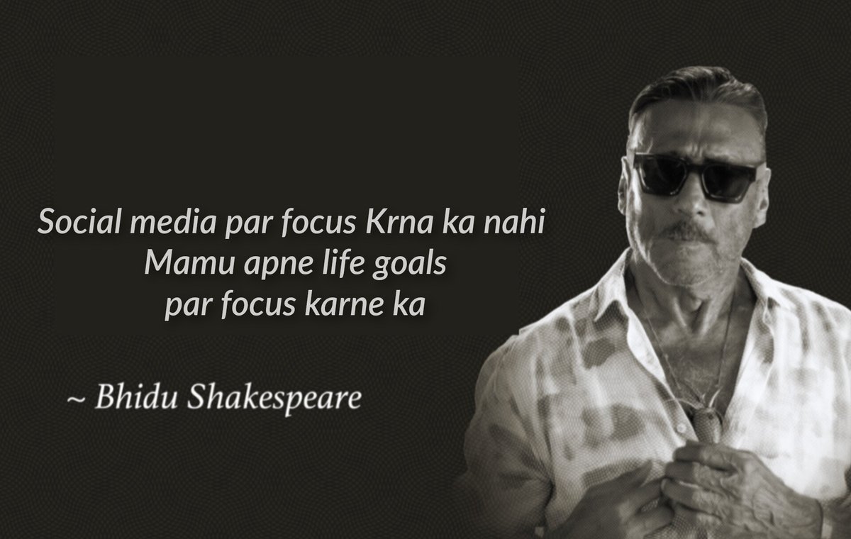 Motivational guru version of #BhiduShakespeare