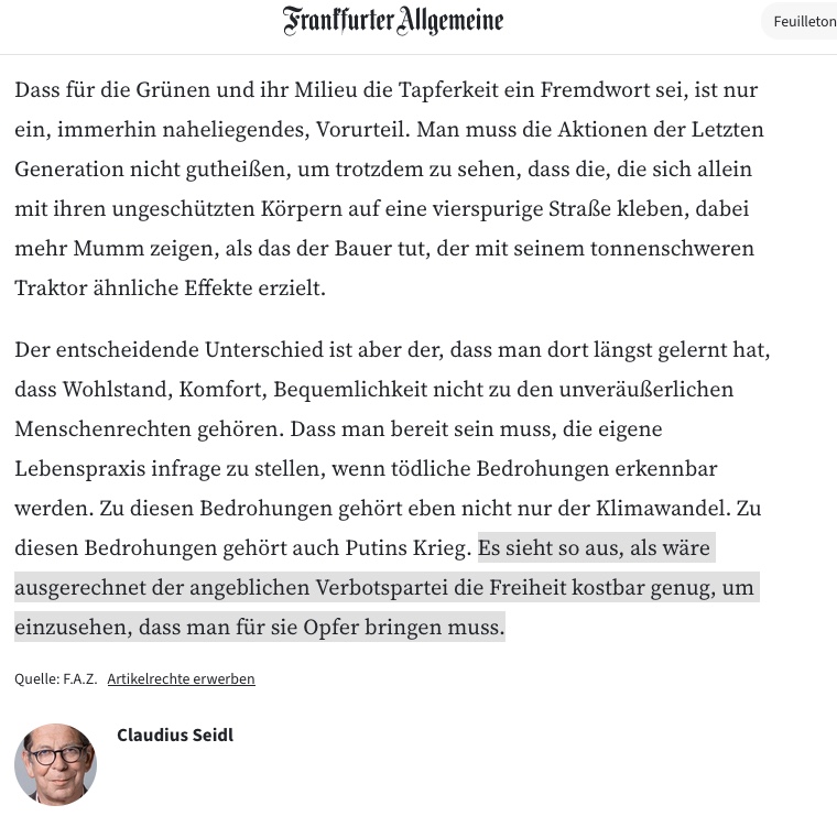 Großer Text von @Claudiusseidl Was ist Tapferkeit? zeitung.faz.net/faz/feuilleton…