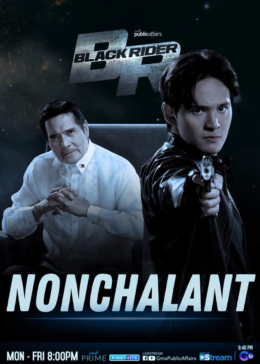 Boom chalant, chalant! Boom chalant, chalant!

Chalalant, chalalant...Nonchalant!

Bakit nga ba nonchalant ang pangunahing tema ng episode ng #BlackRider ngayong Huwebes?

Alamin sa #BlackRiderNonchalant, 8 PM sa GMA Prime at GMA Public Affairs' FB/YT livestream