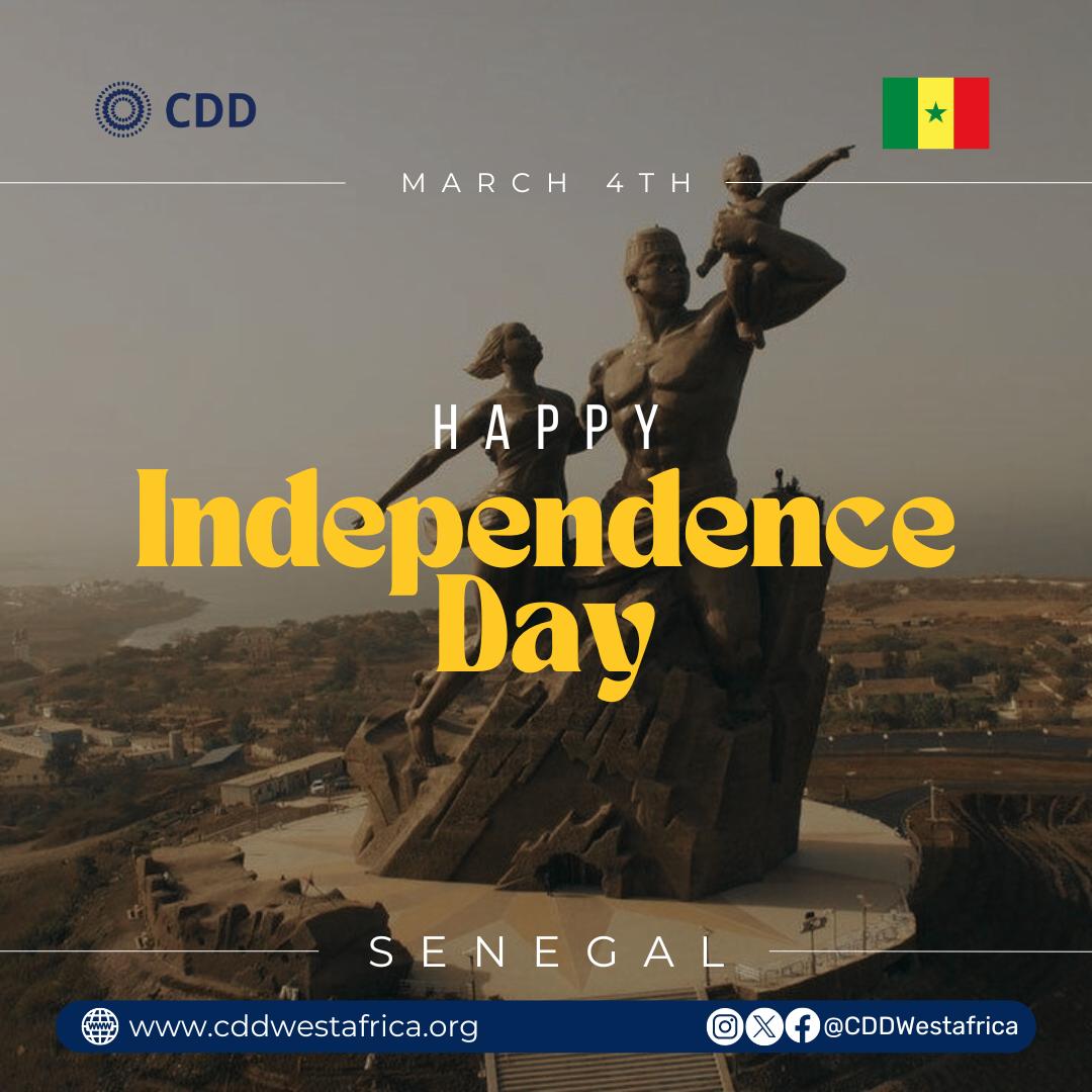 Happy Independence Day to Senegal! We celebrate the journey, unity, and achievements of this great nation. Bonne fête de l'indépendance au Sénégal ! Nous célébrons le parcours, l’unité et les réalisations de cette grande nation. #Senegal #HappyIndependanceDay