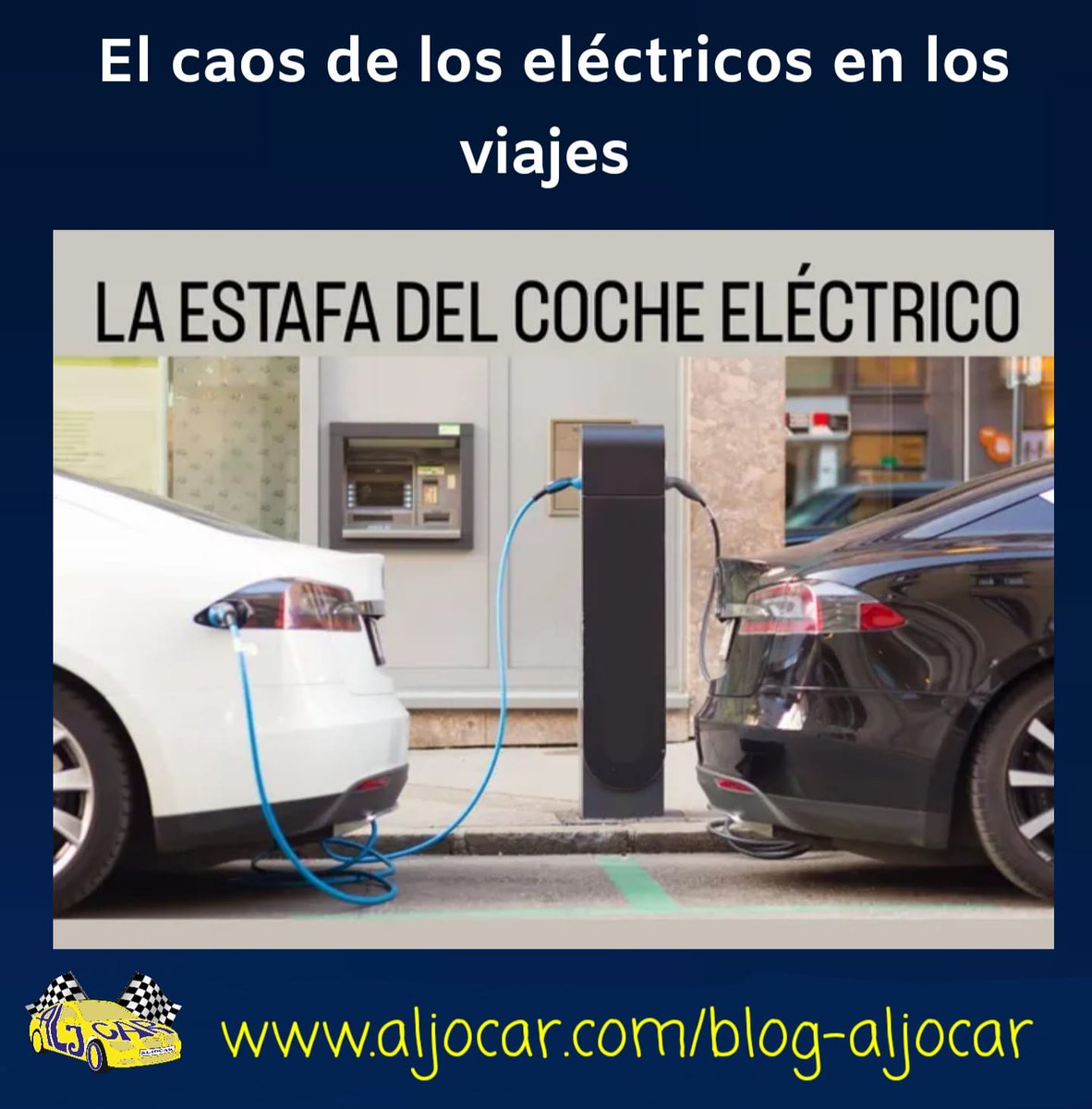 Nuestra opinión sobre el vehículo eléctrico ya la sabéis, cada uno que valore si le interesa comprar un coche eléctrico.

aljocar.com/el-caos-de-los…

#Aljocar #leonesp #automoción #automovil #ComercioLocal #RecambioOriginal #recambio #YoComproEnLeon #CocheElectrico #estafa #engaño
