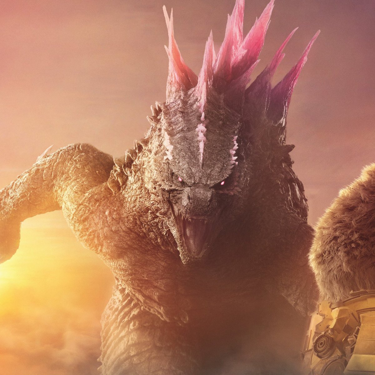 CultureCrave's tweet photo. #GodzillaXKong creature designer says Godzilla's new pink transformation was inspired by Goku's Kaio-Ken power up in #DragonBallZ https://t.co/c2SL7dov4x