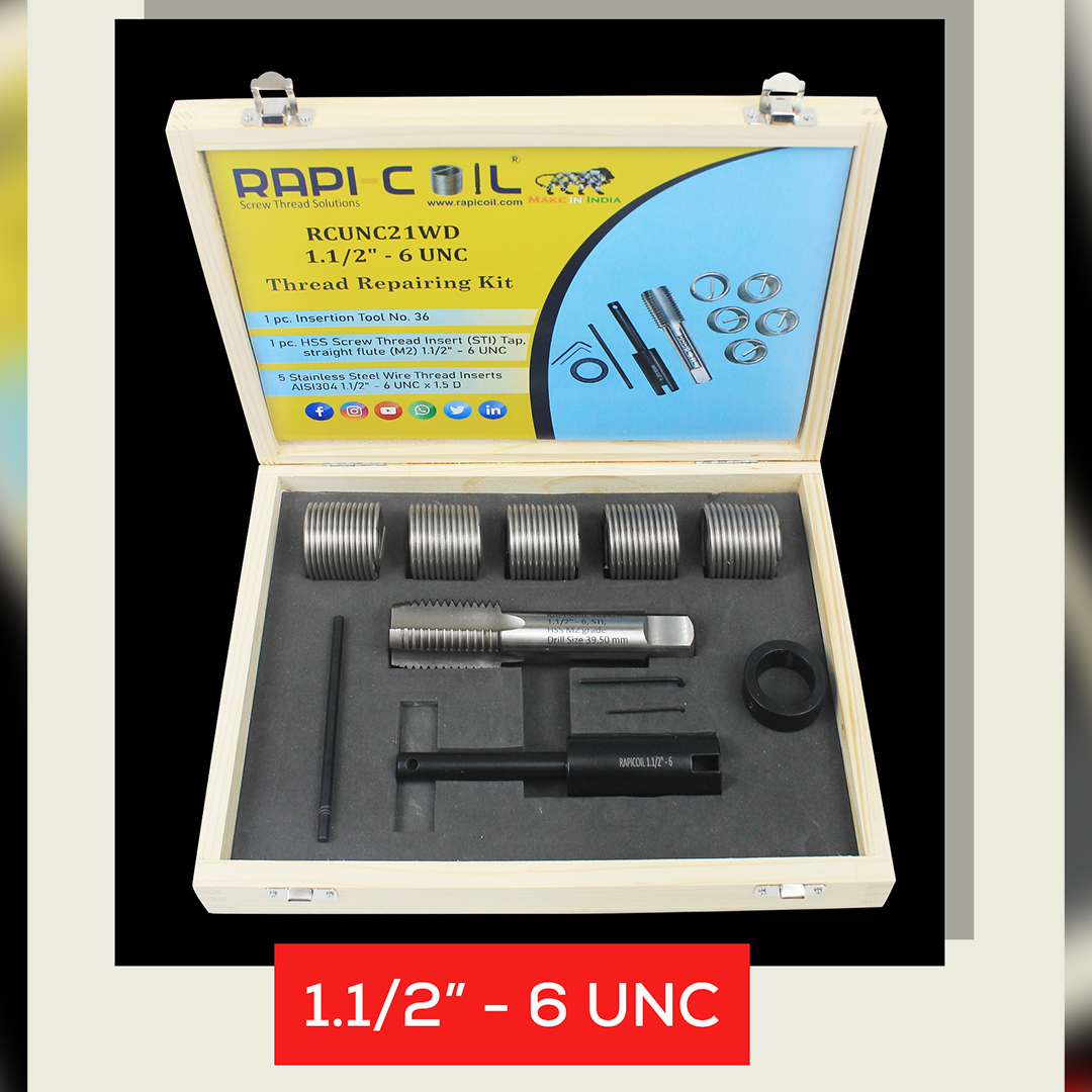 tools85315446's tweet photo. RAPI-COIL Thread Repairing Kits are also available in UNC &amp; UNF - Order Now
 #newlaunchedkit #engineeringtools #industrialtool #wirethreadinsert #Threadinginsertkit #guage #wirethreadinsert #tools https://t.co/LRxmpvNeQV