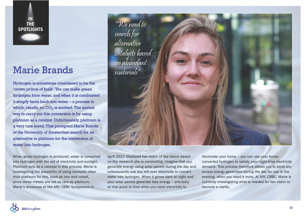 #ThrowbackThursday! In '2022 at a glance', we placed Marie Brands (@UvA_Amsterdam) in the spotlights! Read more about her research on page 12 of '2022 at a glance': arc-cbbc.nl/uploads/2022-a… @MarieBrands