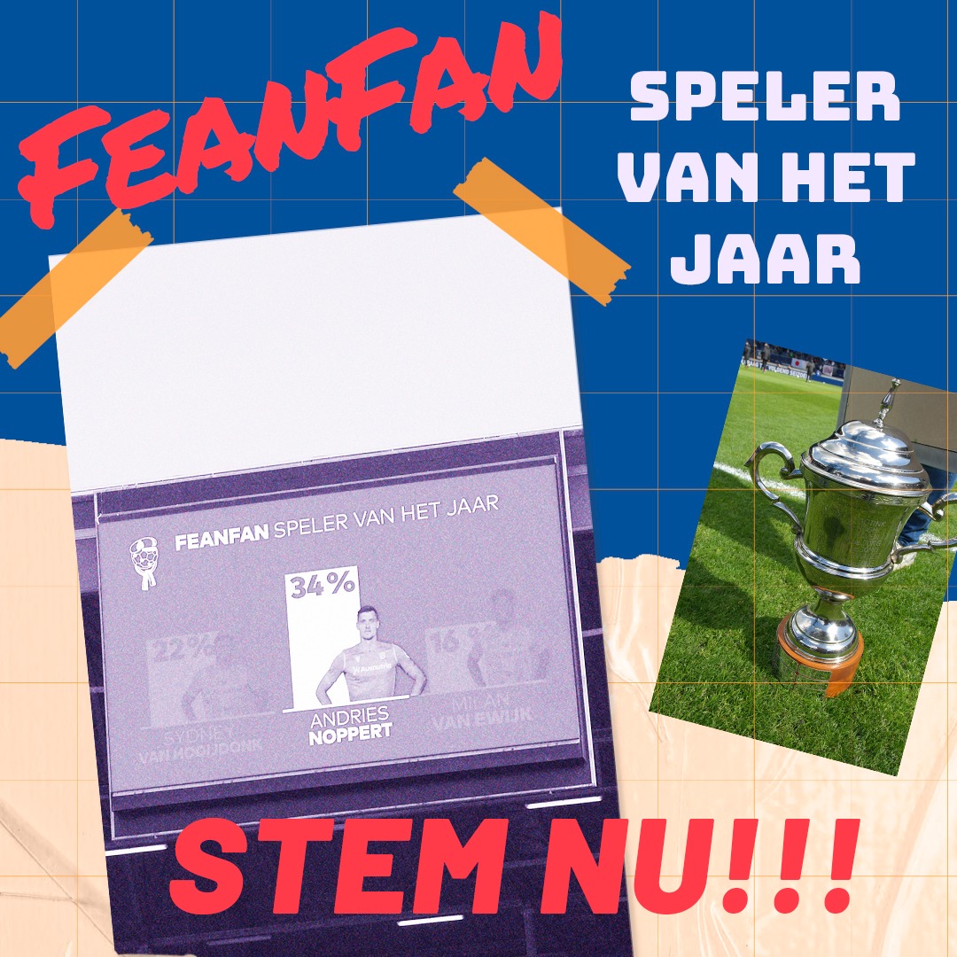 𝐃𝐞 𝐬𝐭𝐞𝐦𝐛𝐮𝐬𝐬𝐞𝐧 𝐳𝐢𝐣𝐧 𝐰𝐞𝐞𝐫 𝐠𝐞𝐨𝐩𝐞𝐧𝐝!!!!
Je kunt vanaf vandaag weer stemmen op de speler van het jaar.

Ga dus snel naar feanfan.nl/nieuws/speler-… en breng je stem uit.