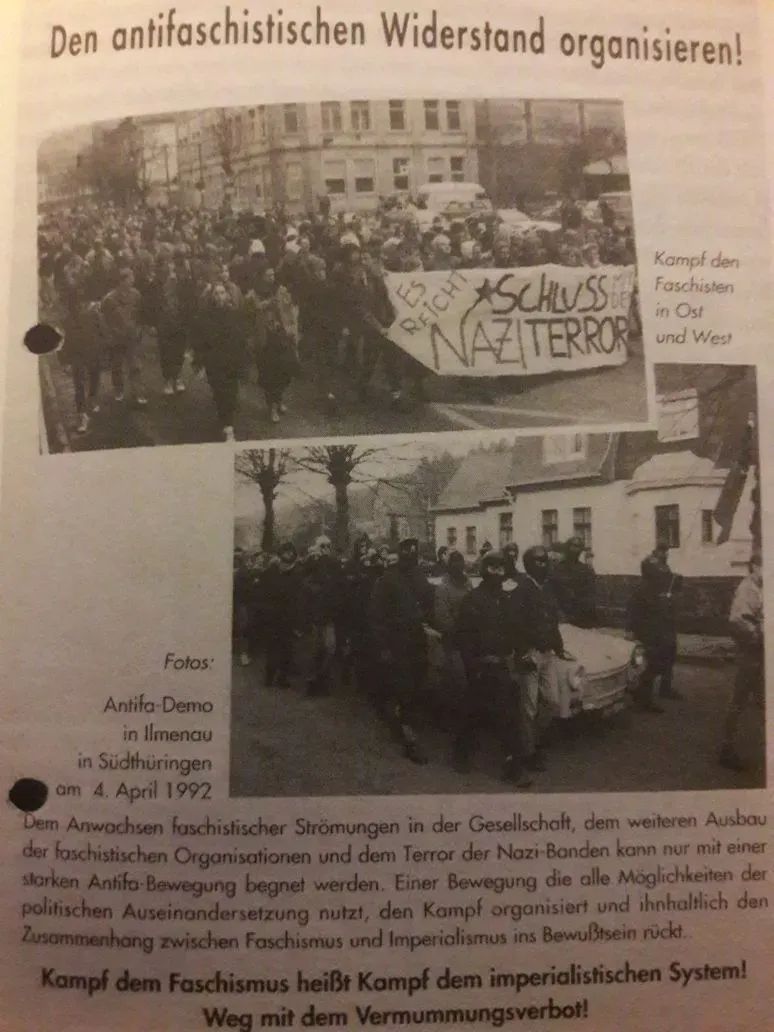 Heute vor 32 Jahren erlebte das beschauliche #Ilmenau seine erste überregionale Antifa-Demonstration nach der Wiedervereinigung. Grund war das ausufern der rechten Gewalt und der Unwille der Gesellschaft etwas dagegen zu tun.
