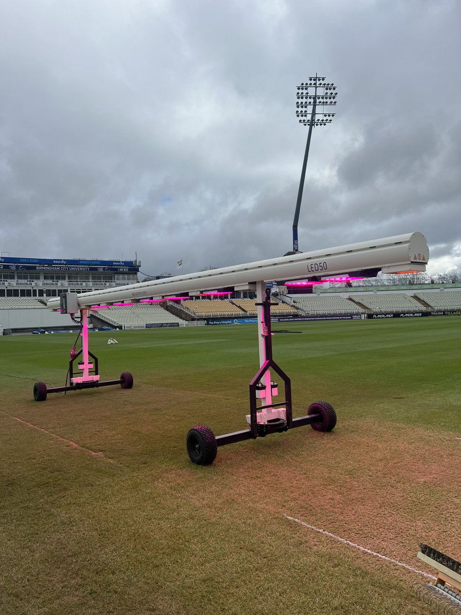 Trying everything @WarwickshireCCC to get play to start on time tomorrow any suggestions are welcome 🙏 Since October 2023 we have had 770 mm of rain till today that’s 30 inches of rain …so good luck to every Cricket grounds person out there professional or Amateur.