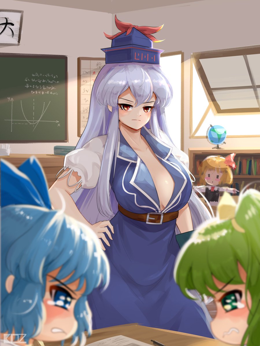 'Please remain calm inside the classroom, you two.' #東方 #東方Project #touhou