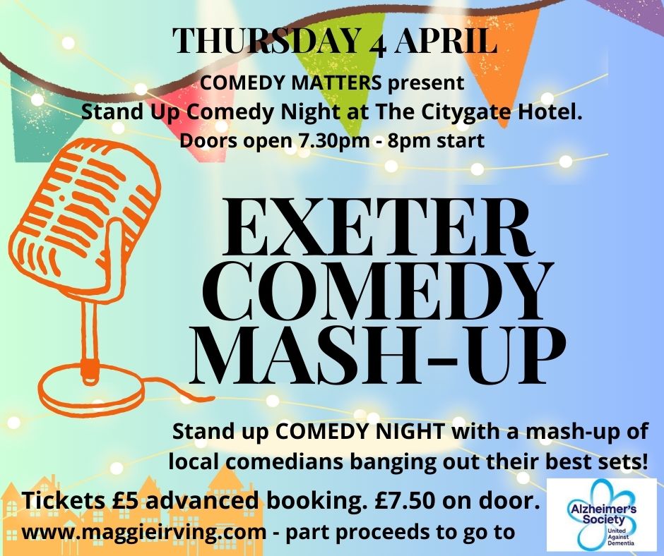 MagzaKloon's tweet photo. TONIGHT! Be there - or we'll come and get you!
Join us at Exeter Comedy Mash-Up @TheCitygateHotel 8pm
https://t.co/dV67qtxn56
#rsvpnow #savethedate #comedymatters
#exeter #devon #exeteruniversity https://t.co/t5K92yey7h