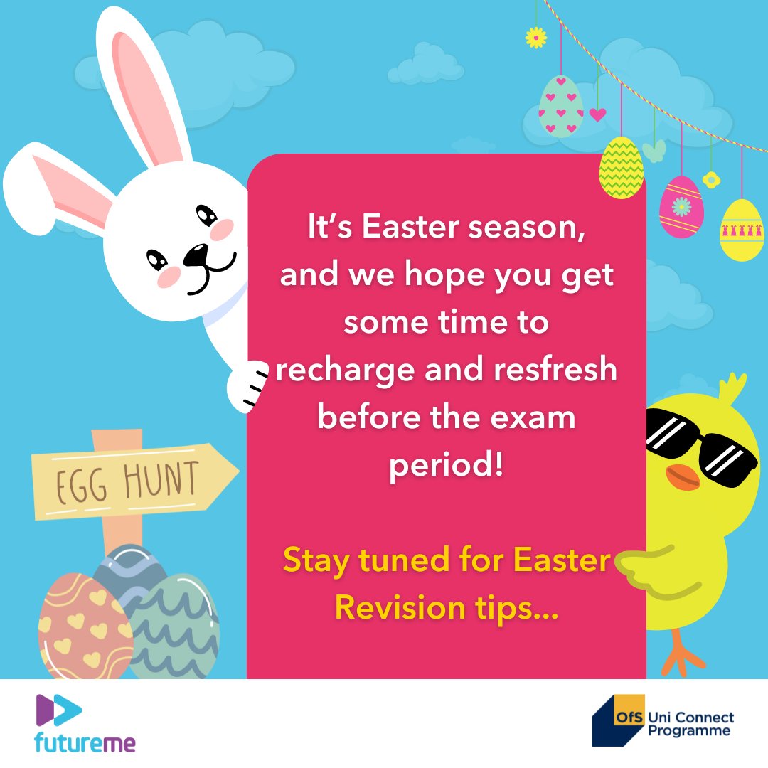 It's Easter season, and we hope you get a chance to relax and rejuvenate before exam time! We will be sharing some useful revision tips this week for students looking for revision guidance. Stay tuned!