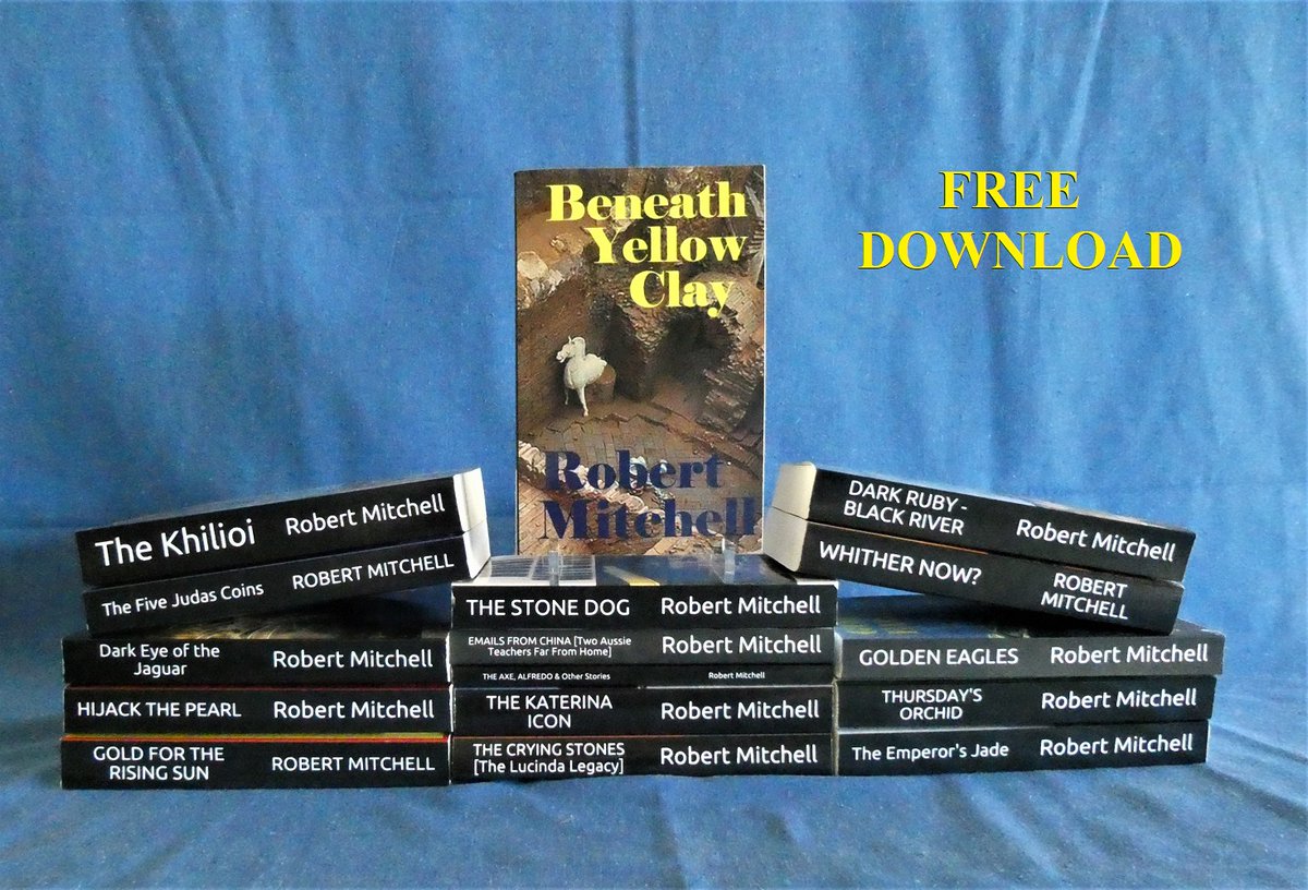#FREE #eBook  from 4th to 8th April – US date. An #action #thriller #adventure by this prize-winning #Australian #author about #China, #Chinese #gangsters, #tomb #raiding, #treasure,  and #smuggling #ancient #artifacts. Download it on Amazon.  amazon.com/BENEATH-YELLOW…