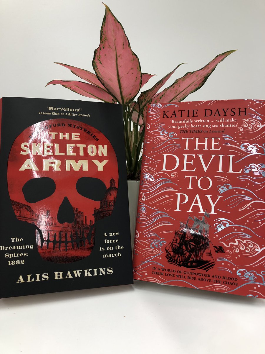 ThanhmaiUK's tweet photo. Happy Publication Day @Alis_Hawkins #TheSkeletonArmy 
@KDayshAuthor 
#TheDeviltoPay
How fabulous are these covers - perfect for such great books https://t.co/d992U9UVME