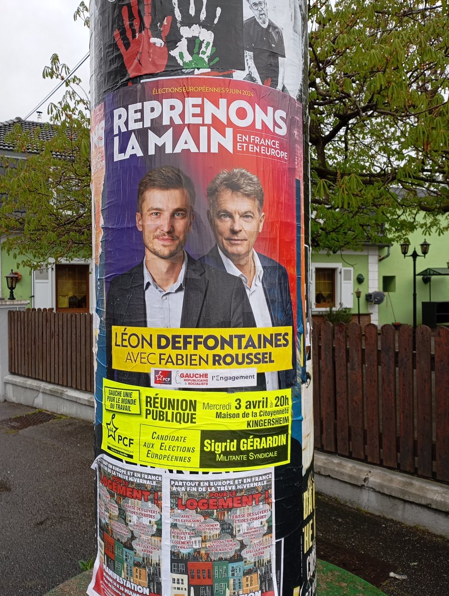 #mulhouse #m2a  Avec <a href="/GerardinSigrid/">Gerardin Sigrid</a>  et la gauche unie pour le monde du travail, le 9 juin reprenons la main en Europe. Belle soirée à Kingersheim et échanges avec les étudiants à la Fonderie.<a href="/PCFMulhouse/">PCF Mulhouse</a> <a href="/MJCF68/">Mouvement Jeunes Communistes 68 Haut-Rhin</a> <a href="/MiegevilleA/">Miegeville Agnès</a> <a href="/CgtEducAlsace/">CGT EducAlsace</a> <a href="/CSTE_68/">Communauté Solidaire des Terres de l'Est</a> Merci à tous et en avant 🌹