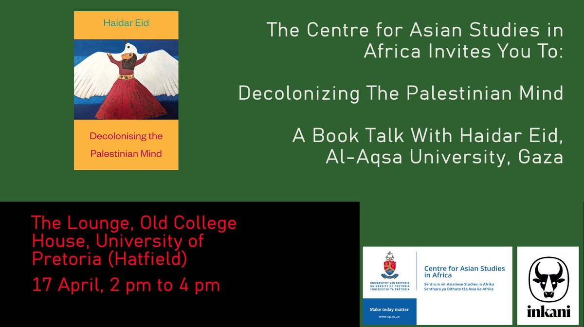 📌 RSVP at jkflove97@gmail.com for access to campus.  

Don't miss out on this enlightening discussion in collaboration with the Centre for Asian Studies in Africa! #Gaza #Palestine #CeasefireNow
