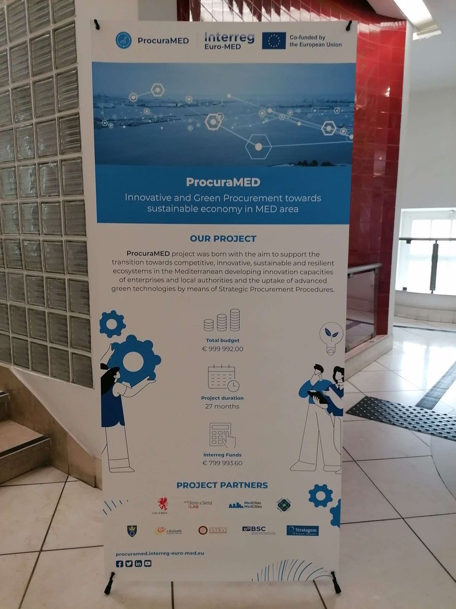📊As partners of the @_ProcuraMED project, part of the 'Innovative Sustainable Economy Mission governance' projects from the @InterregEuroMED , we were delighted to be at the #KoM in #Lisbon! ➡️ bit.ly/ProcuraMedProj… @Gov4Innovation