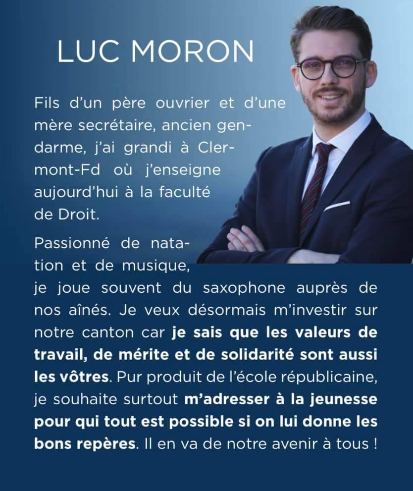 Pour vous, pour notre canton : nous nous engageons ! Avec mon remplaçant et ami Luc Moron, nous porterons votre voix et vos préoccupations du quotidien au Conseil départemental. ⏰ Le #7avril, mobilisez vous ! Vous pouvez compter sur nous !