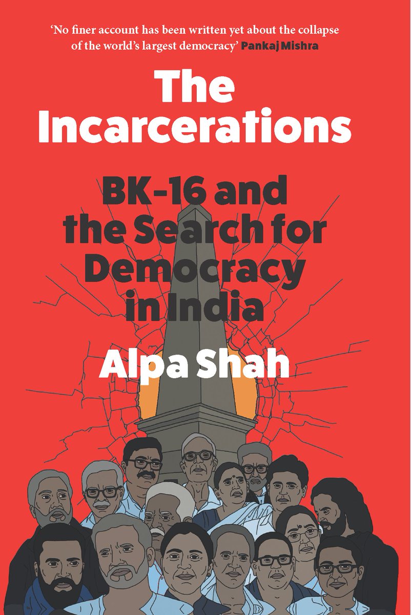 Join us for book launch - “The Incarcerations: BK-16 and the Search for Democracy in India” by Alpa Shah Date: 24 April Time: 5:00 pm Venue: Khalili Lecture Theatre, Main Building, SOAS Registration: shorturl.at/acxyL @SOASLibrary @SOAS @SOASHistory @SOASDevelopment