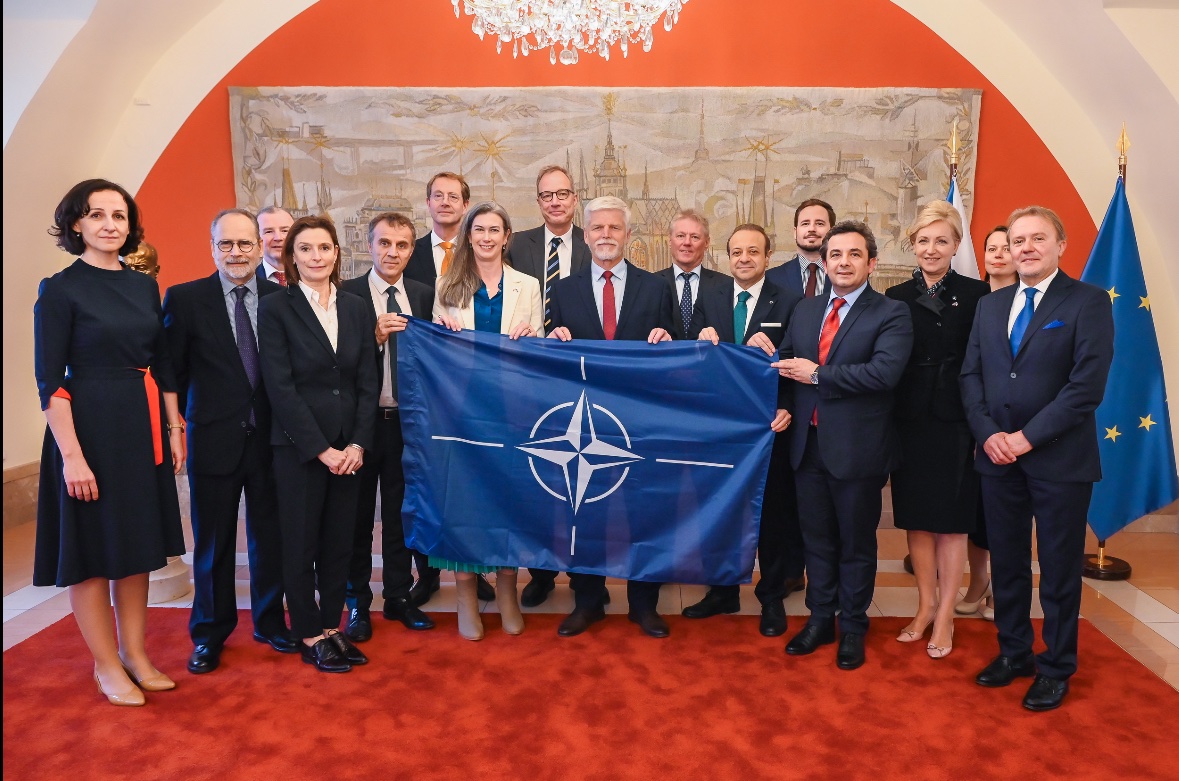 Today is NATO’s 75th anniversary. Sweden 🇸🇪 is proud to be part of the strongest, most successful defense alliance in history – which is more needed than ever. Now celebrating in Prague as a brand new member! 😉 #StrongerTogether #WeAreNATO