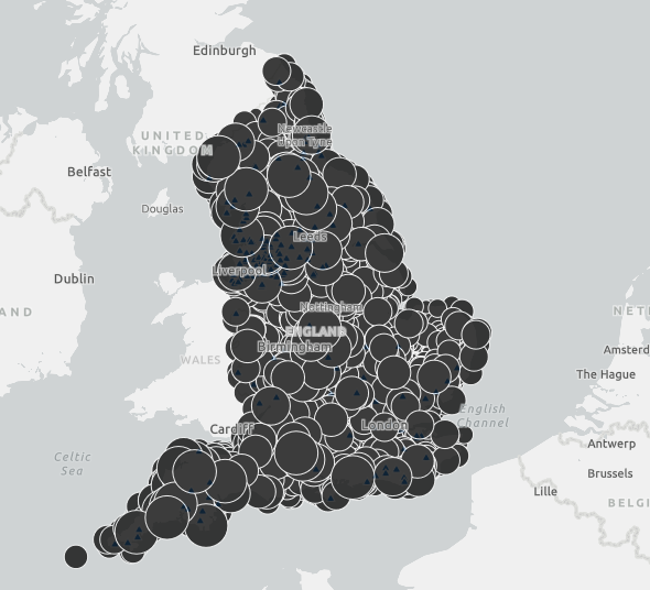 This is the @EnvAgency water company sewage dumping map. Who would like to see those circles colour-coded for the number of illegal pollutions per year? We know water companies use our waters as toilets - let's identify the good, the bad and the criminal.