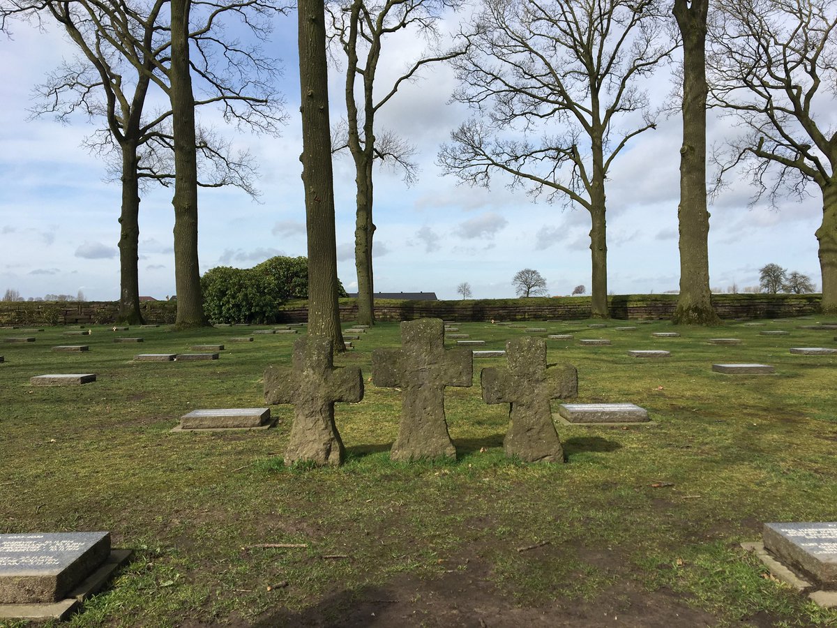 The final day of @PlymouthCollege #BattlefieldsTrip2024 began with a visit to Langemark to see how German soldiers who made the ultimate sacrifice are remembered. An important visit to help us appreciate the suffering that took place on both sides of the conflict. #LestWeForget