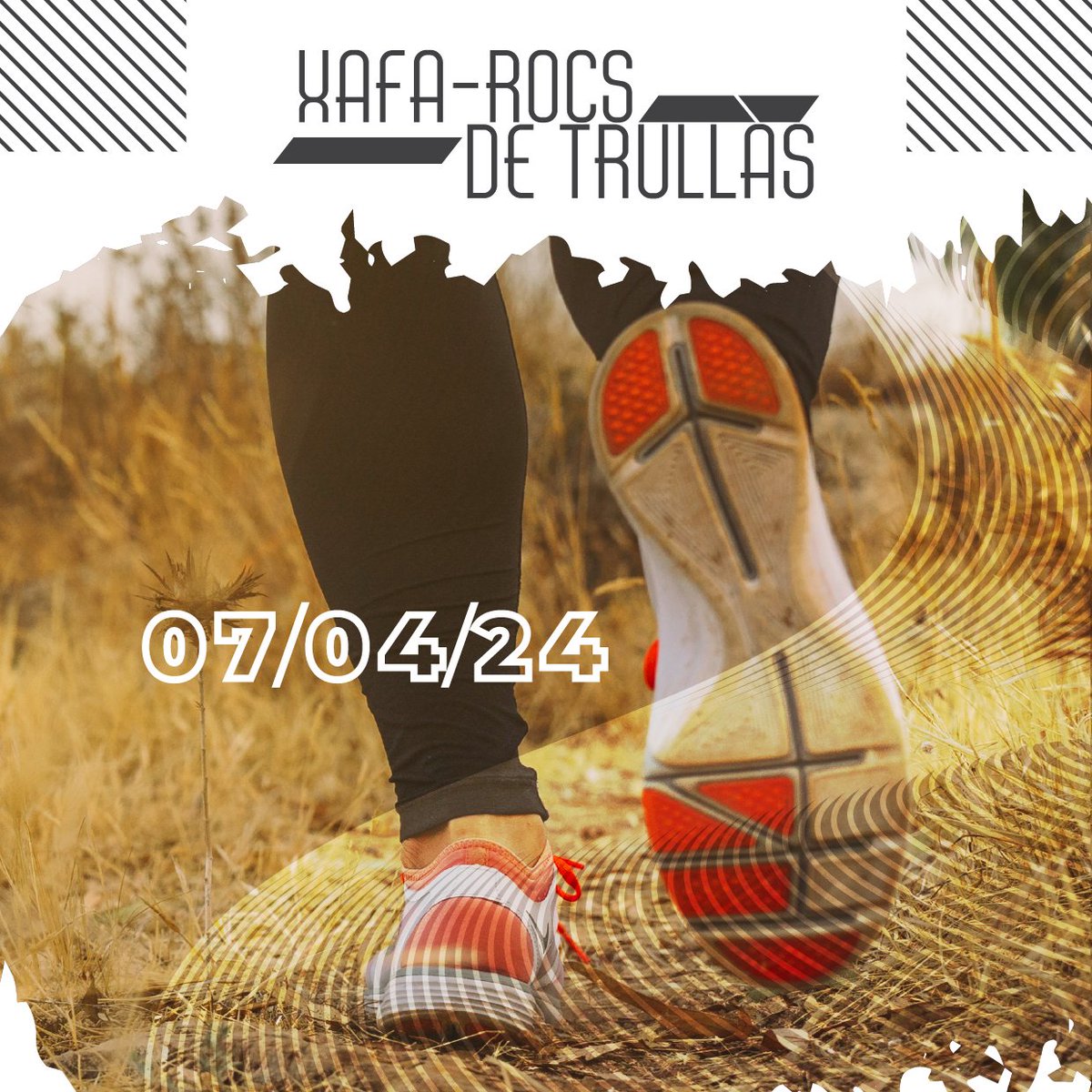 Ajt_Bescano's tweet photo. 🏃 XAFA-ROCS DE TRULLÀS
🗓️ Diumenge 7 d'abril de 2024
🏁 Sortida: A les 8 h a l'arbreda de Trullàs
📝 Inscripcions: De les 7 a les 8 h
〰️ Preu: 10 €
〰️ Dos recorreguts: 10 i 15 km
〰️ Organitza: Comissió de Festes de Trullàs amb la col·laboració de l'Ajuntament de Bescanó https://t.co/E2Zczxq3bM