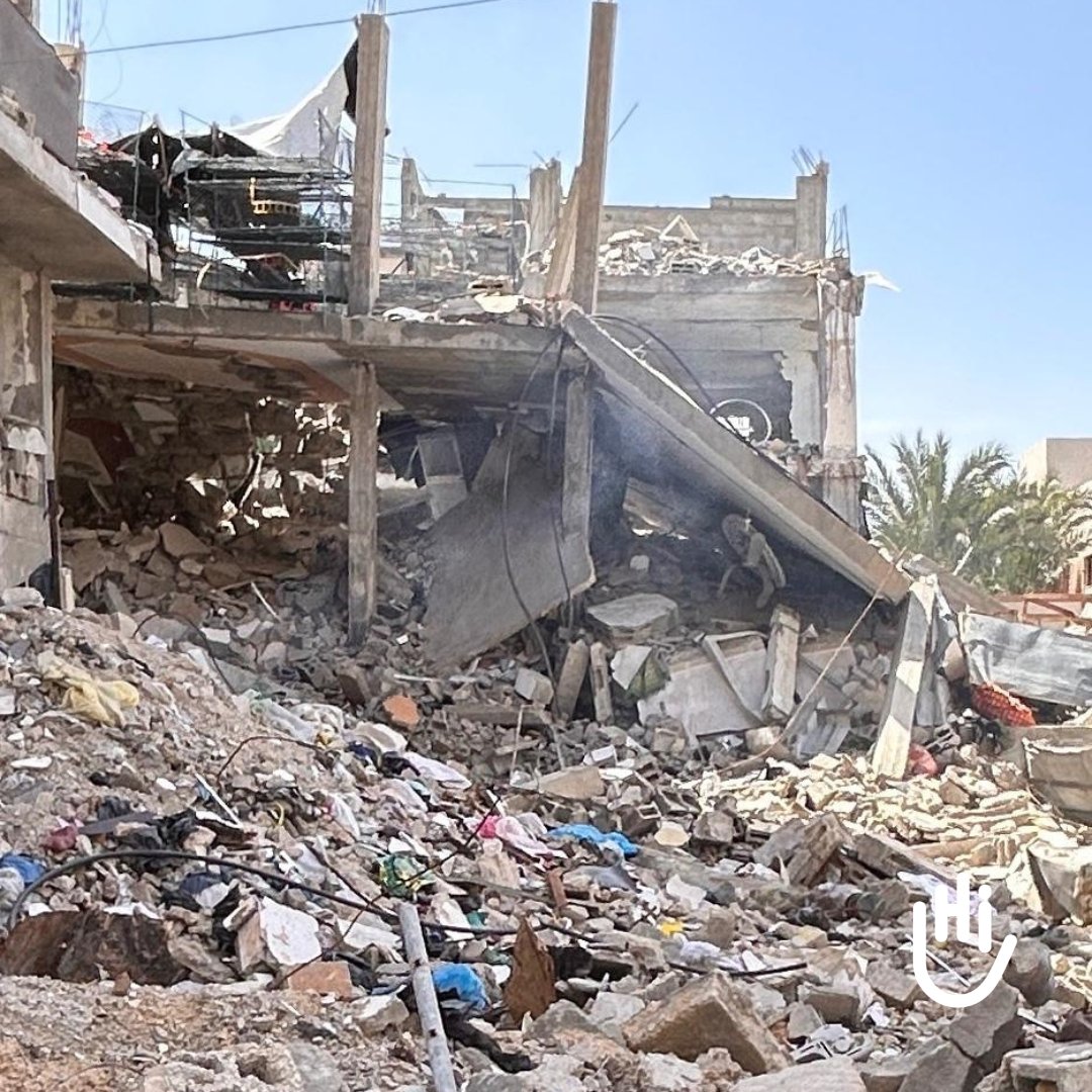 Today is #MineAwarenessDay Our Explosive Ordnance Disposal experts, Gary and Simon, recently assessed the situation in #Gaza where an estimated 45,000 bombs were dropped in just 89 days. As many as 6,300 bombs could remain unexploded. #CeasefireNOW