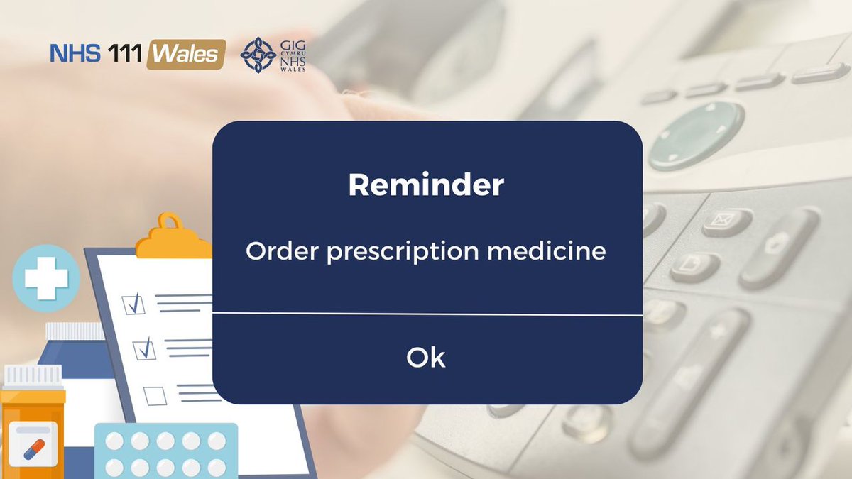 #HelpUsHelpYou by checking your prescription medication and planning ahead 💊 To find your nearest pharmacy and its opening hours, head to 111.wales.nhs.uk