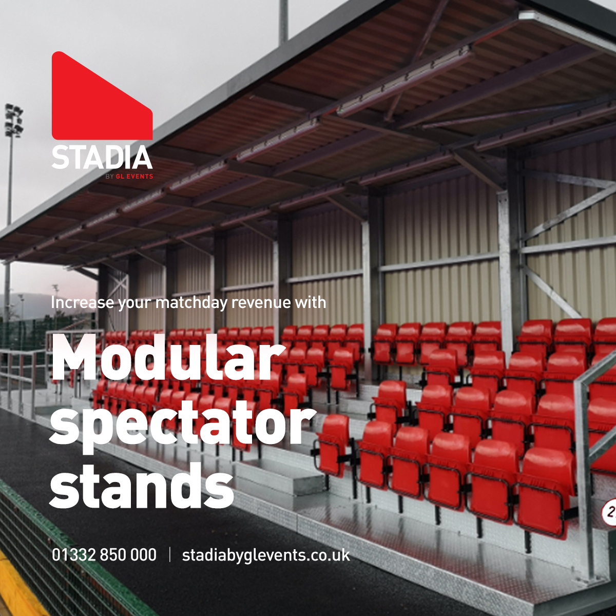 <a href="/GLeventsStadia/">Stadia by GL events</a> provide instant additional spectator seating, without the need for expensive supporting infrastructure.

Learn more about installing a modular stand: bit.ly/3rww0mj 

#StadiabyGLevents #GLevents #stadia #stadium #seats #stadiumseating