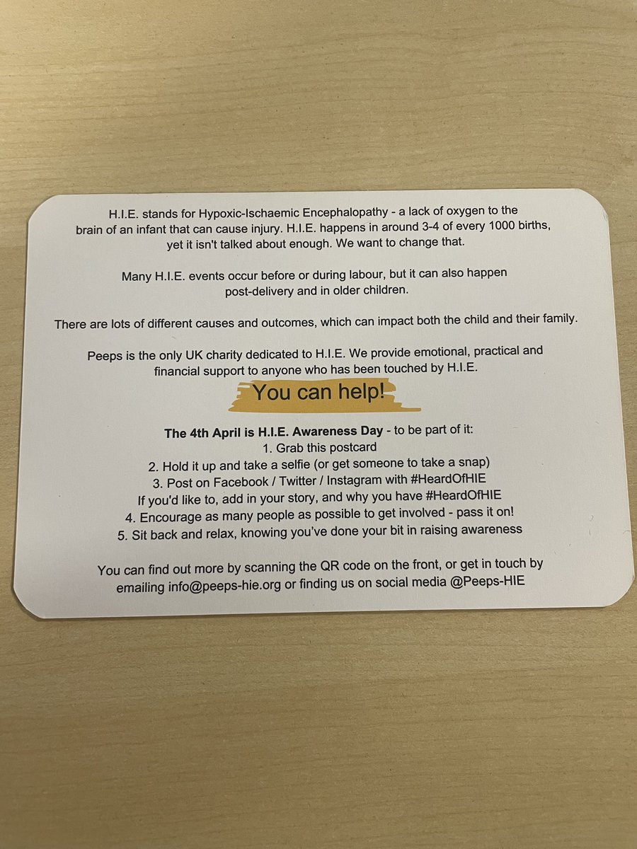 Today is HIE Awareness Day! <a href="/PeepsHie/">@peeps-HIE</a> is the only UK charity dedicated to helping those impacted by HIE. <a href="/ClinNegSpeak/">JMW Clin Neg</a> will be taking in the sunflower challenge to show their support 🌻 
#HeardOfHIE