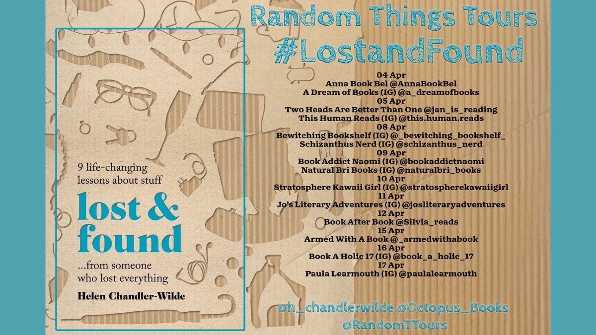 Combining personal experience, expert opinion and self-help advice, 'Lost & Found' by @h_chandlerwilde explains why we buy and keep the things we do, and how we can live a less cluttered life. Read the reviews here! @RandomTTours