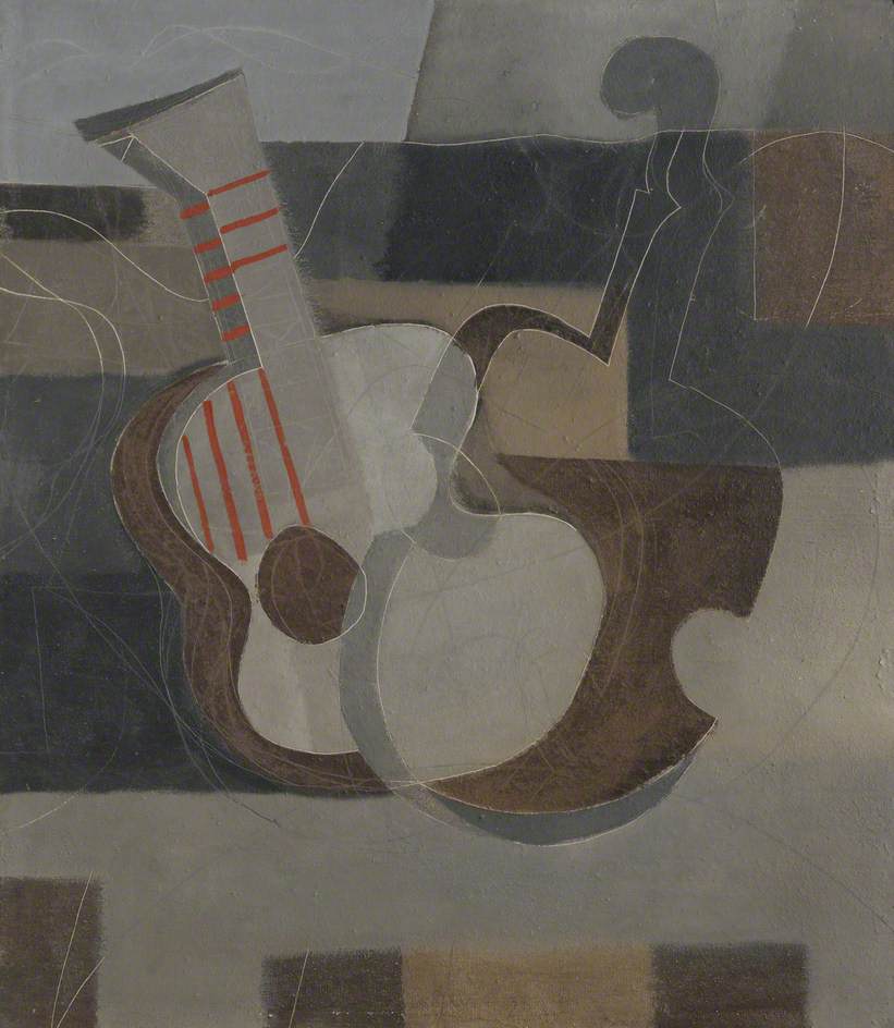 This week artukdotorg #OnlineArtExchange is all about Music to celebrate @BM_AG Victorian Radicals From the Pre-Raphaelites to the Arts and Crafts Movement Here's 1932–33 (musical instruments) by Ben Nicholson (1894–1982) from the collection at @kettlesyard