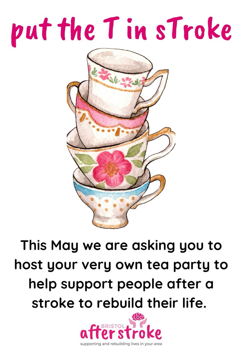 Can you help us ‘put the T in sTroke’? This May we're asking you to host your very own tea party to help support people after a stroke to rebuild their life. Whether it’s at home, in a hall with the best china, or as part of a picnic with flasks, it’s totally up to you!