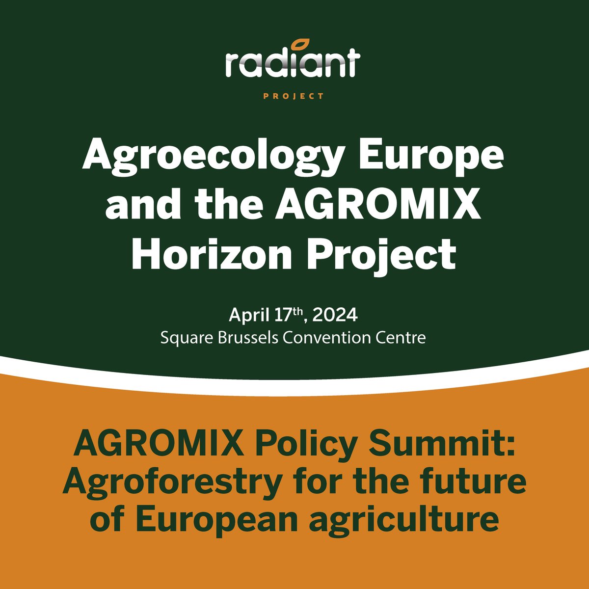 🌱 This month, join us at the AGROMIX Policy Summit to uncover all the best agroecological policy solutions! 👉 Register here: swki.me/83D72EWd #RADIANT #AGROMIX #PolicySummit