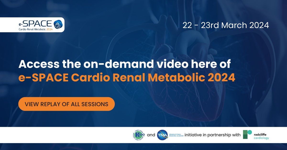 Celebrating the success of e-SPACE Cardio-Renal-Metabolic (CRM) 2024, a global conference that brought together many attendees from around the world. Thank you for your support! espacecrm2024.org/home #eSPACECRM2024 #Diabetes #T2D #HeartFailure #CKD #Cardiology #KDIGO