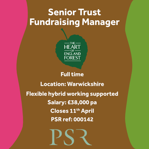The Heart of England Forest is creating & conserving the largest new native broadleaf forest in England for people and wildlife and you can be part of it! 🍀Senior Trust Fundraising Manager 🍁Full time 🍃Warwickshire/hybrid 🍂£38k @The_HOEF #fundraisingjobs #environmentalcharity
