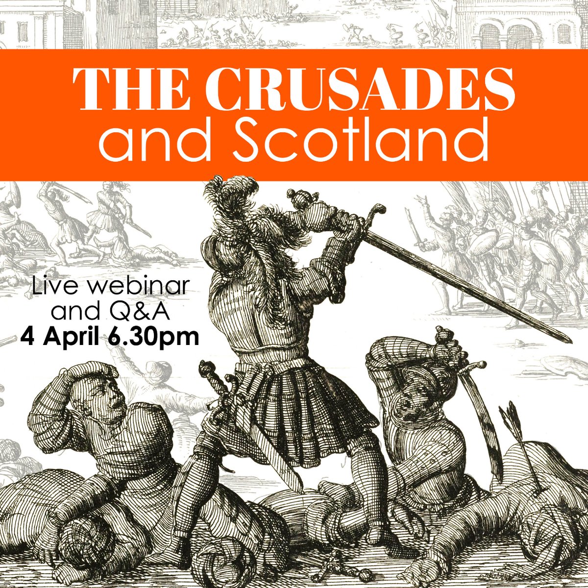 EXPERT WEBINAR TONIGHT! ⏰ For centuries, Scots fought in Crusades to the Holy Land, Spain, and the Baltic. Discover more about the role they played in these wars in this talk and Q&A with Dr Rory Maclellan. Book your place now and join us this evening: us06web.zoom.us/webinar/regist…