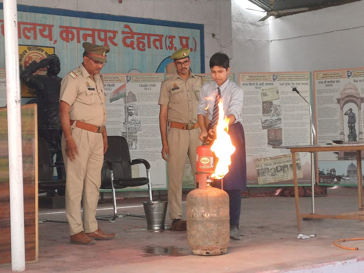 Today,  under the able guidance of Principal Ms. Shashi Bala, a Fire Fighting Mock Drill was conducted in the Vidyalaya. <a href="/NVS_HQ/">NVS INDIA</a> <a href="/NVSHqNoida/">Navodaya Vidyalaya Samiti</a> <a href="/nvsrolko/">nvsrolko</a> <a href="/EduMinOfIndia/">Ministry of Education</a> <a href="/DMKanpurDehat/">DM KANPUR DEHAT</a>
