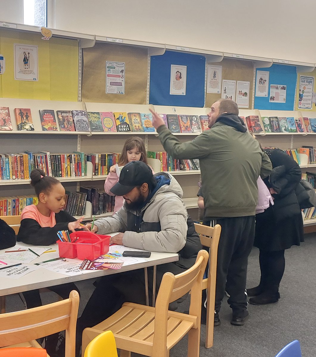 The kids & their adults really enjoyed finding the scavenger hunt clues which were checked by Tatiana before prizes of chocolate eggs were handed out. If you missed out yesterday the library will continue to run the hunt until the end of the week, so pop in & take part 2/2