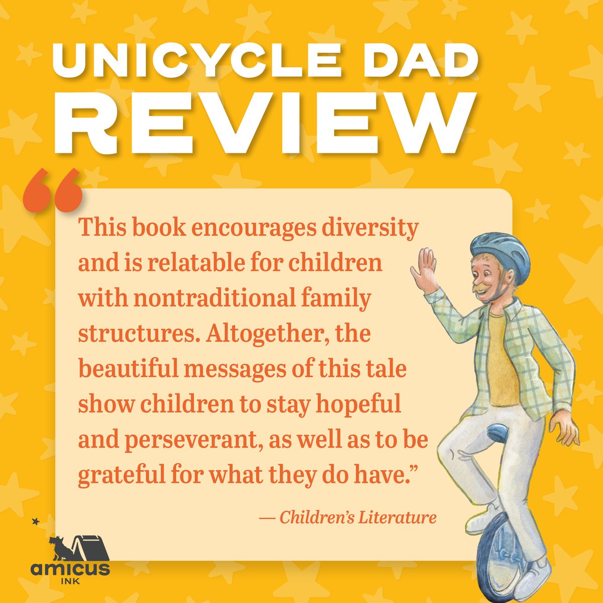 Have you seen our newly released picture book? Unicycle Dad shares the inherent struggles and quiet joys of a single-parent, impoverished household. amicuspublishing.us/products/unicy… #picturebooks #newbooks #singleparent #kidsbooks #Amicus