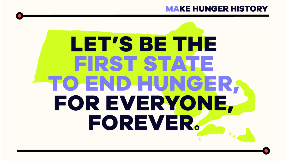 We’re excited to announce the launch of #MakeHungerHistoryMA, a groundbreaking coalition dedicated to eradicating hunger in the Commonwealth. Join us in this transformative journey as we work towards a hunger-free Massachusetts! makehungerhistoryma.org