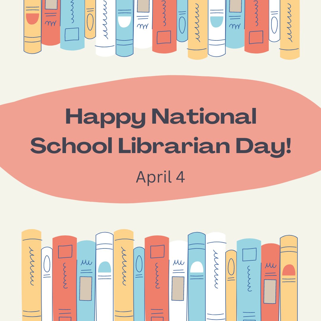 Happy National School Librarian Day to my fellow school library peeps here on Twitter! I'm so grateful to be connected to you on this platform. You inspire me each and every day! #NationalSchoolLibrarianDay #tlchat #librariansrock