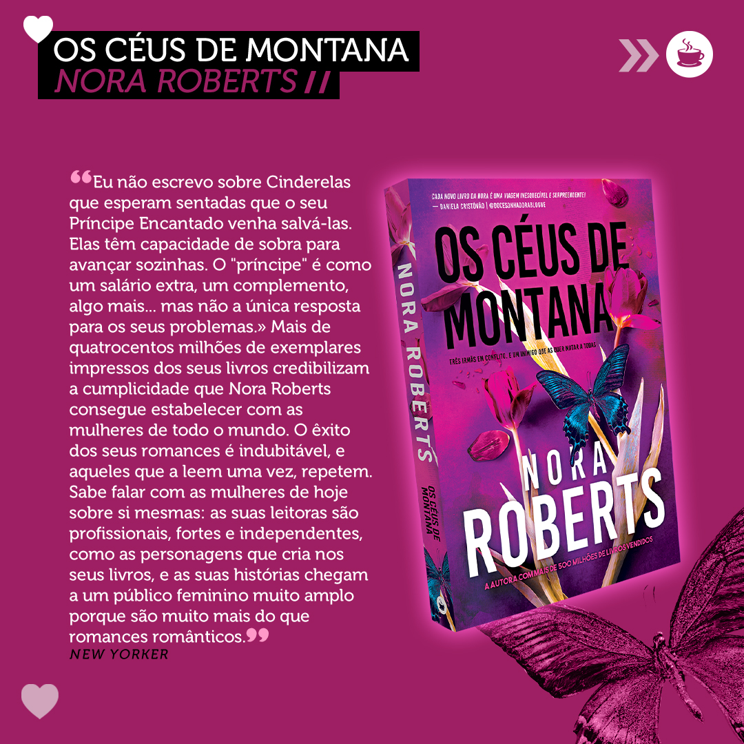 🦋Todos os meses são meses de Nora Nora Roberts, a nossa autora mais querida. Já leste?

🦋Poupa 10% e Portes Grátis em sde.pt

#ediçõesaídadeemergência #noraroberts