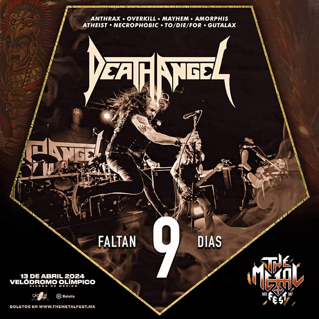 No puedo esperar maaass!!!🤘🔥 9 días para #TheMetalFest ⬇️ caciquemx.com/boletos Ya les tengo su veladora @deathangel 🕯🕯🕯 . . @CigarroaMedios @CACIQUEMx #cdmx #ladyostara