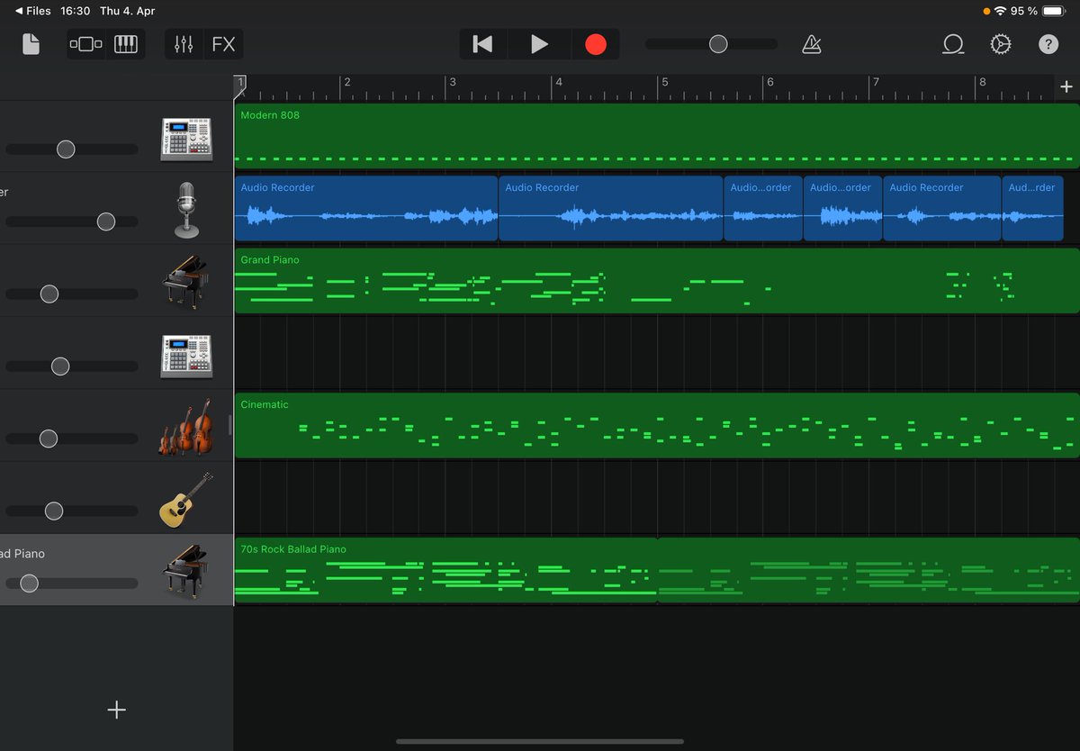 Today the Giraffes continued with their Blackout Poetry pieces. They recorded their poems and began to add sound and music using GarageBand to create atmosphere! @KaemmerSchool @_ehughes_