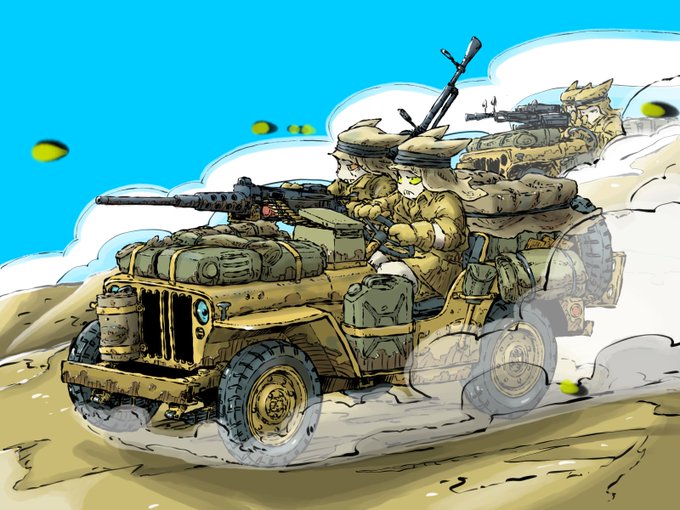 「マシンガン 戦車」のTwitter画像/イラスト(新着)