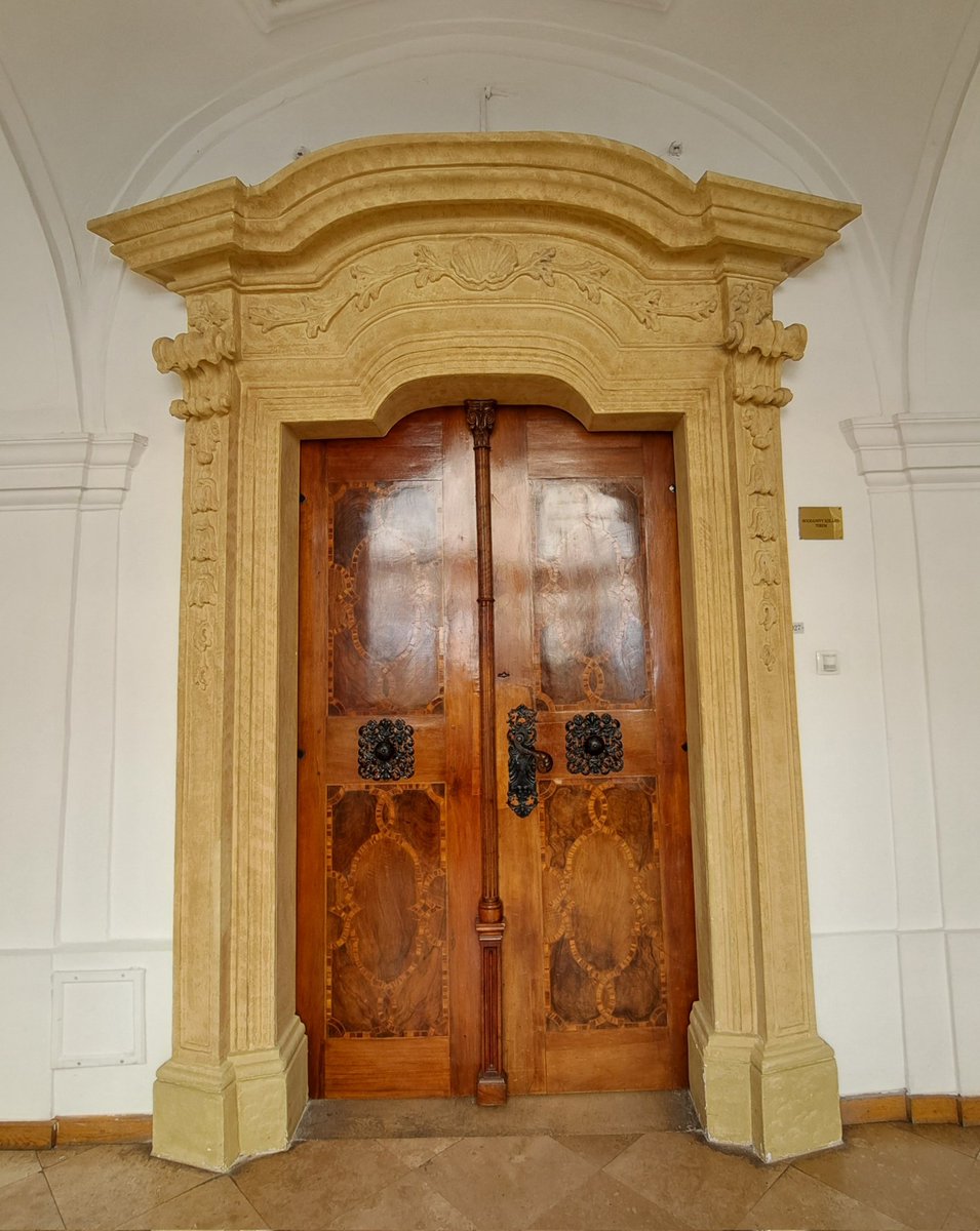 Door in the baroque building of the former Pauline Monastery, since C19 Central Seminary in #Budapest. #AdoorableThursday