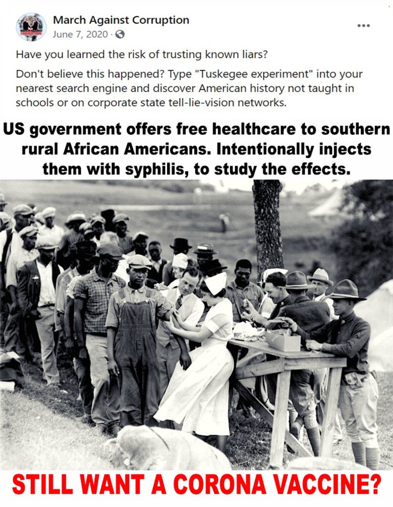 Do you still think the government won’t inject you with a vaxx under the guise they’re helping you? Never Forget this atrocity 👇