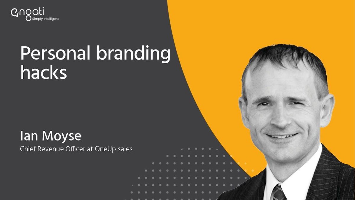 Personal Branding hacks - Ian Moyse on Engati Cx buff.ly/2SlF3Vr #personalbranding #brand @getengati